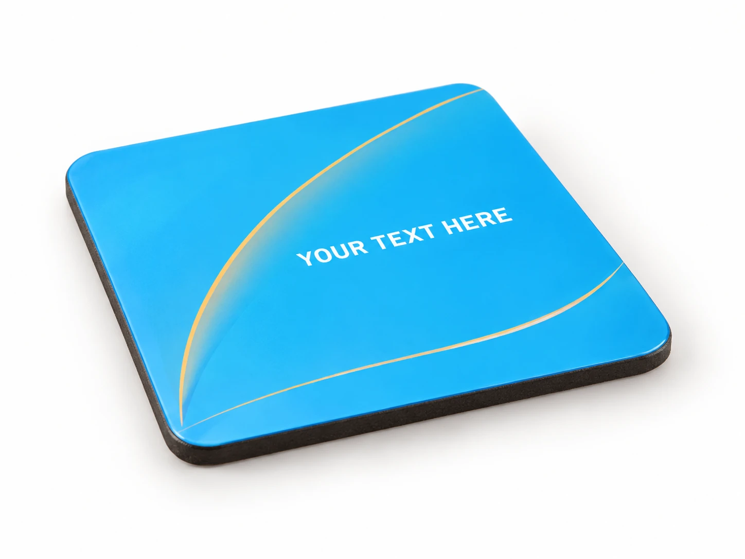 Blue MDF Custom Coaster - view 2